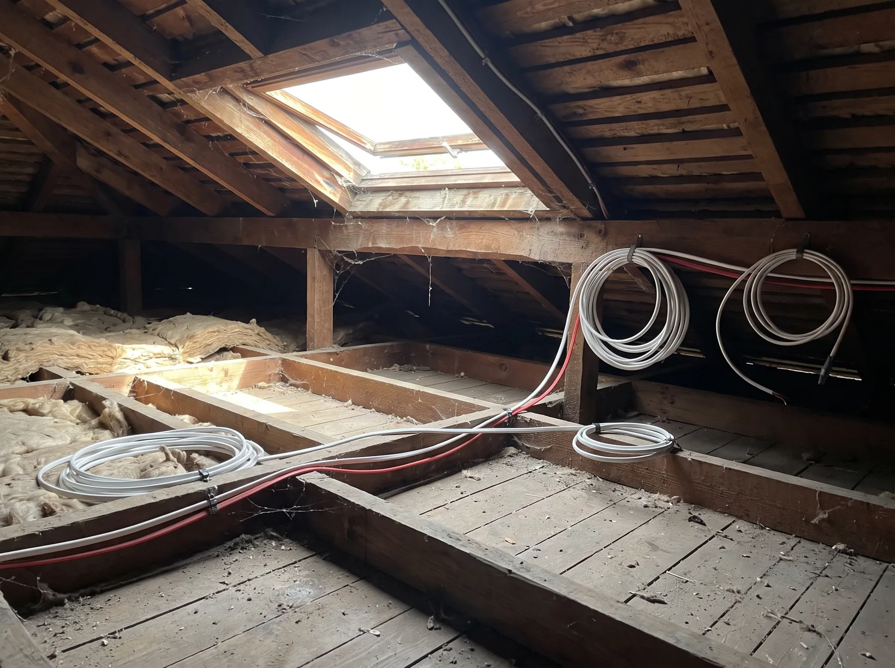 Roof-space cable inspection